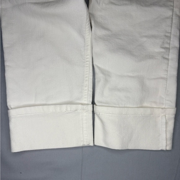 Indigo Blue Maternity Stretch Denim Jeans with Tan Over the Bellyband - Picture 4 of 8